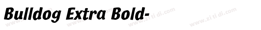 Bulldog Extra Bold字体转换